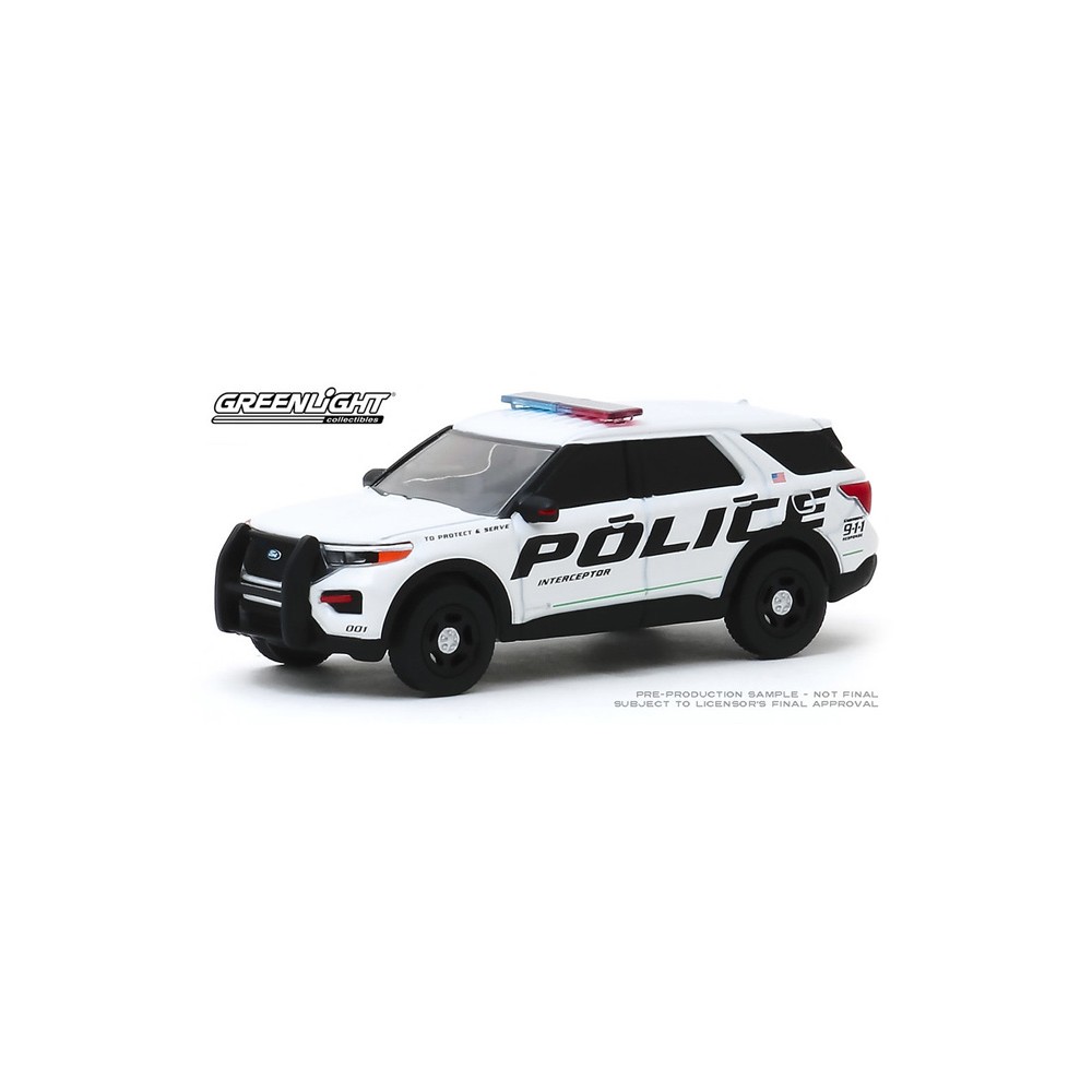 1/64 Greenlight 2020 Ford Explorer Police Hot Pursuit Series 34 Diecast 