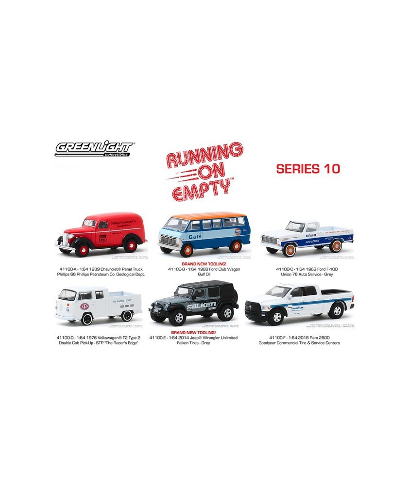 Greenlight Running On Empty Series 10 - Six Car Set