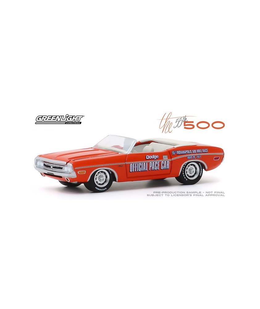 Greenlight Hobby Exclusive - 1971 Dodge Challenger Convertible Pace Car