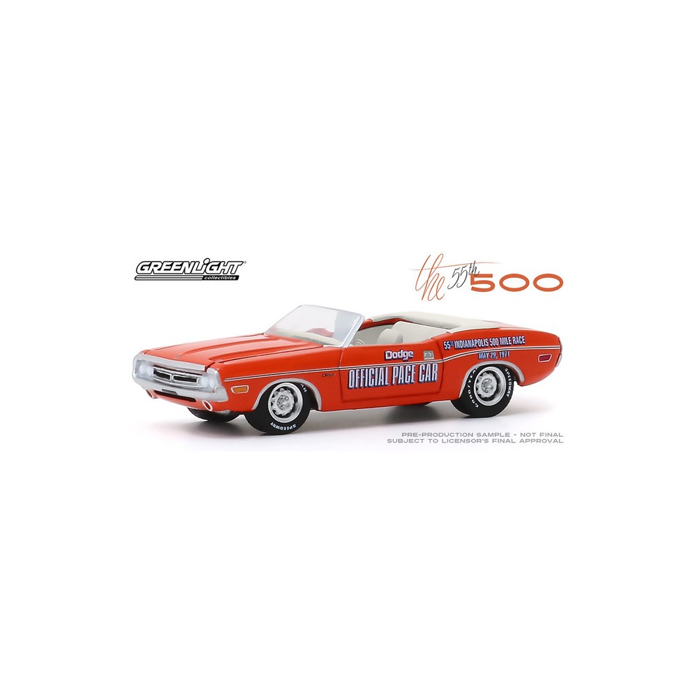 Greenlight Hobby Exclusive - 1971 Dodge Challenger Convertible Pace Car
