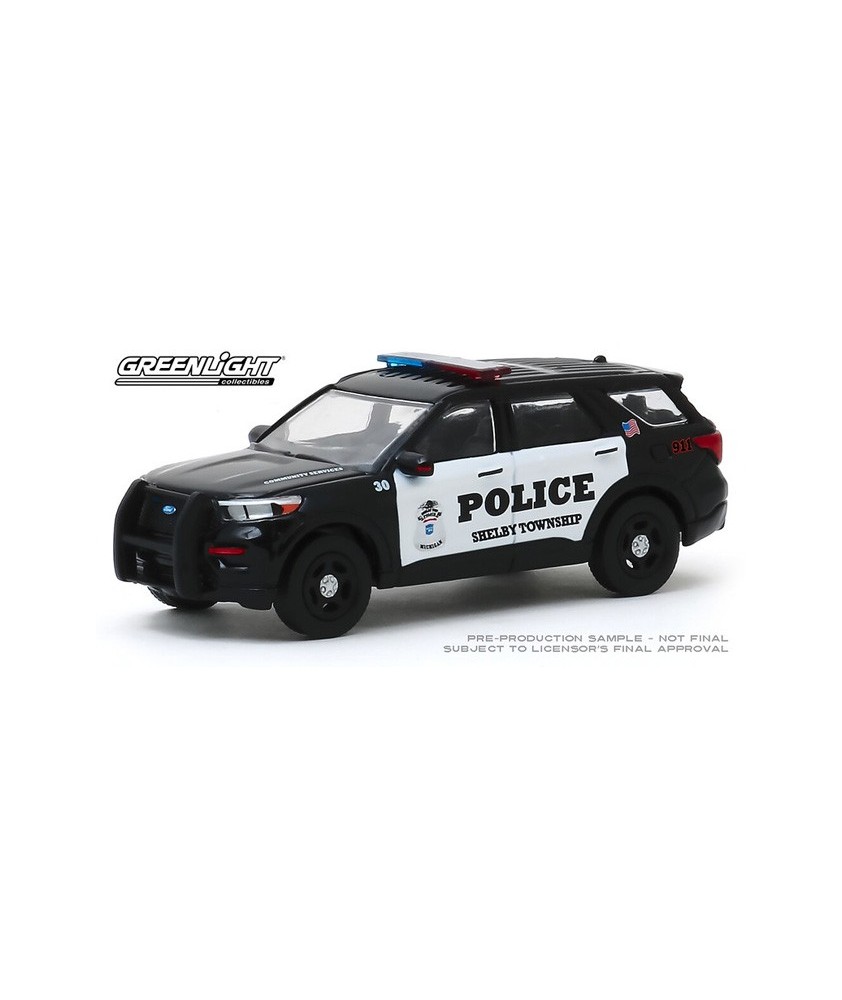 Greenlight Hobby Exclusive - 2020 Ford Police Interceptor Utility Shelby Township Michigan