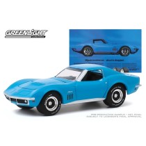 Greenlight Hobby Exclusvie BF Goodrich Vintage Ad Cars - 1969 Chevrolet Corvette