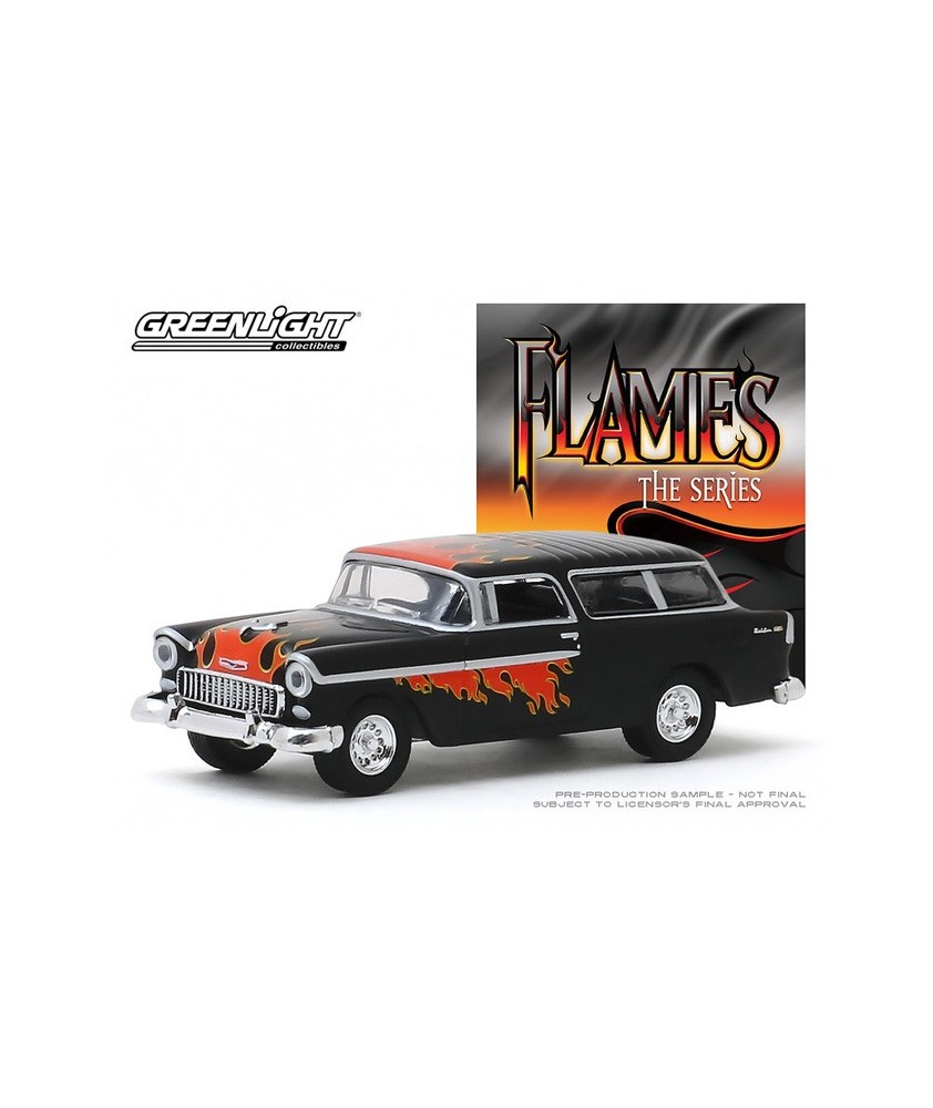 Greenlight Hobby Exclusive - The Flames Series 1955 Chevrolet Nomad