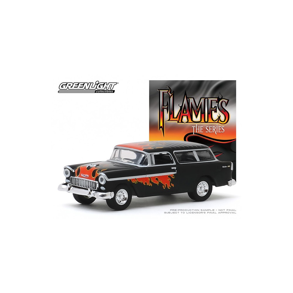 Greenlight Hobby Exclusive - The Flames Series 1955 Chevrolet Nomad