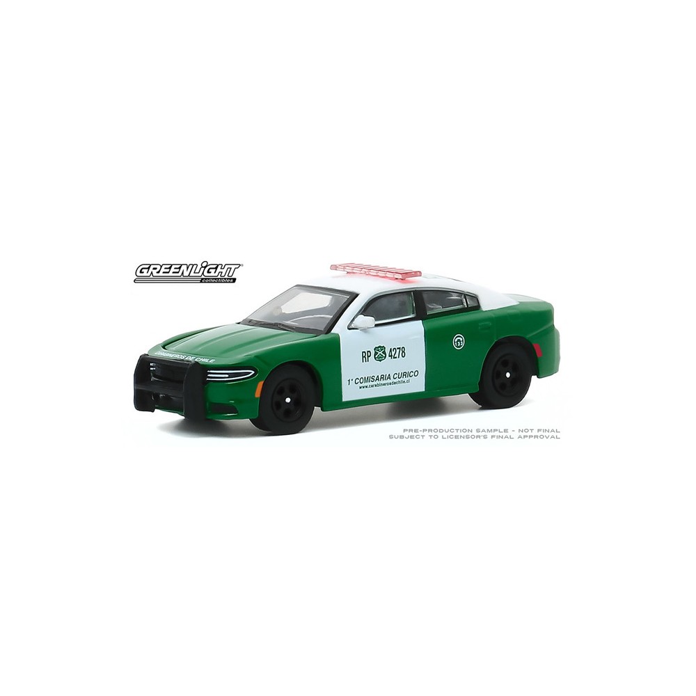 Greenlight Hobby Exclusive - 2018 Dodge Charger Pursuit Carabineros De Chile