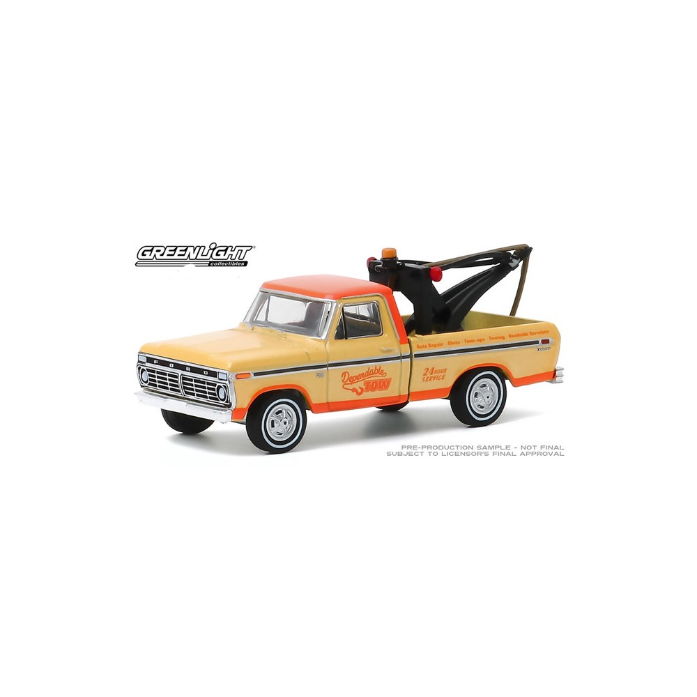 Greenlight Blue Collar Series 7 - 1973 Ford F-100 with Drop In Tow Hook