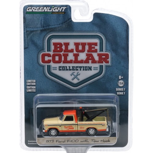 Greenlight Blue Collar Series 7 - 1973 Ford F-100 with Drop In Tow Hook