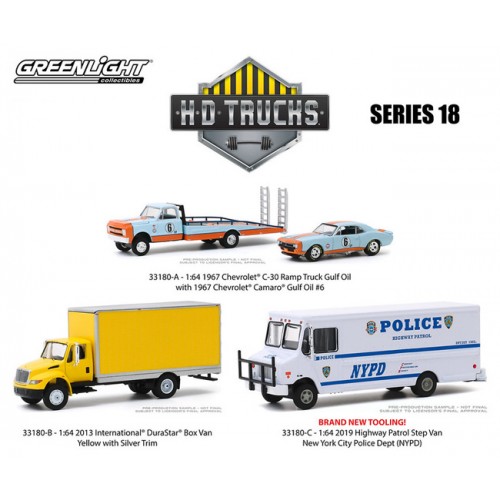 Greenlight H.D. Trucks Series 18 - Three Truck Set