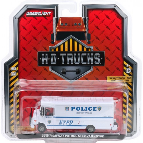 Greenlight H.D. Trucks Series 18 - 2019 Highway Patrol Step Van NYPD