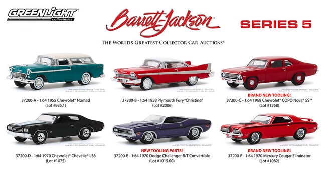 Greenlight Barrett-Jackson Series 5 - Six Car Set
