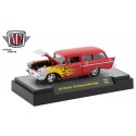 M2 Machines AutoThentics 1957 Chevrolet 150 Handyman Station Wagon Red W/ Flames