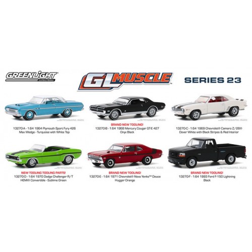 Greenlight Muscle Series 23 - Six Car Set