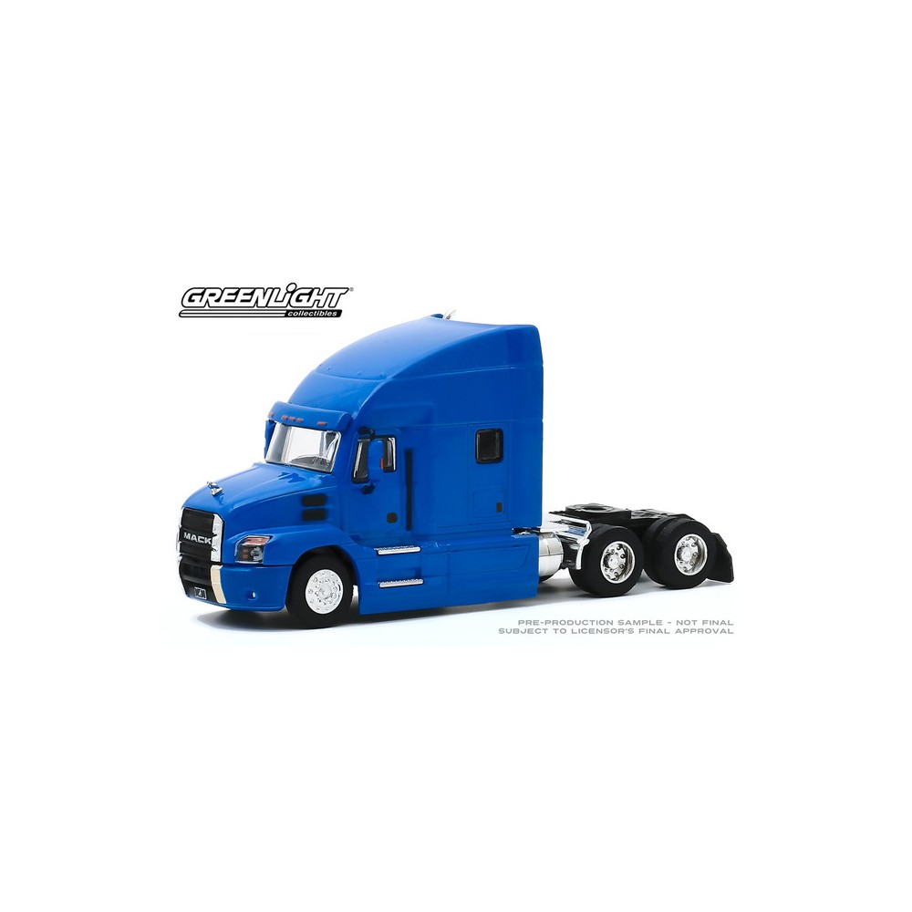 Greenlight 1:64 S.D Trucks 2019 Mack Anthem Truck Cab Cobalt Blue 45100-B