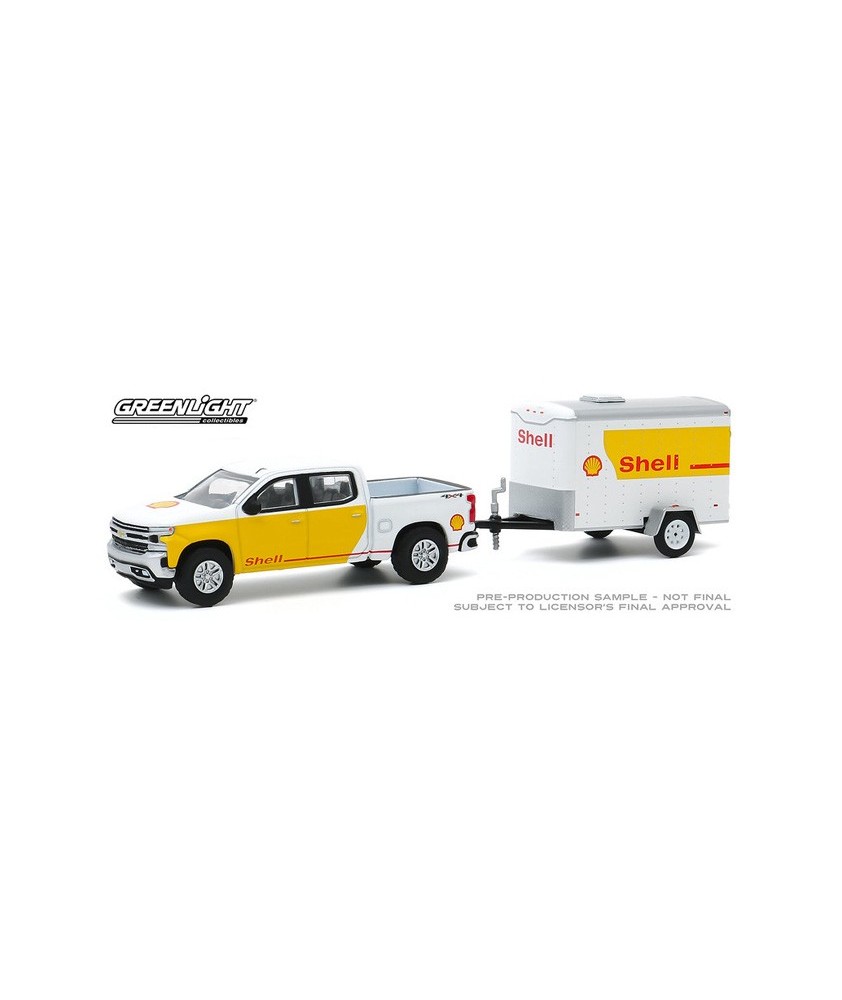 Greenlight Hitch and Tow Series 20 - 2019 Chevrolet Silverado and Small Cargo Trailer