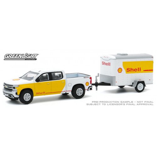 Greenlight Hitch and Tow Series 20 - 2019 Chevrolet Silverado and Small Cargo Trailer