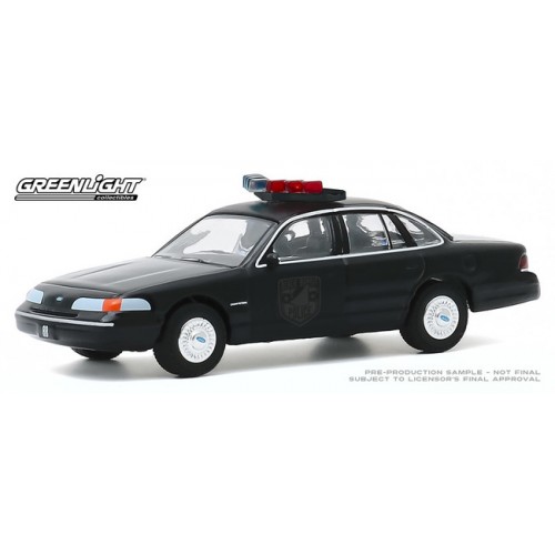 Greenlight Black Bandit Series 23 - 1992 Ford Crown Victoria Police Interceptor