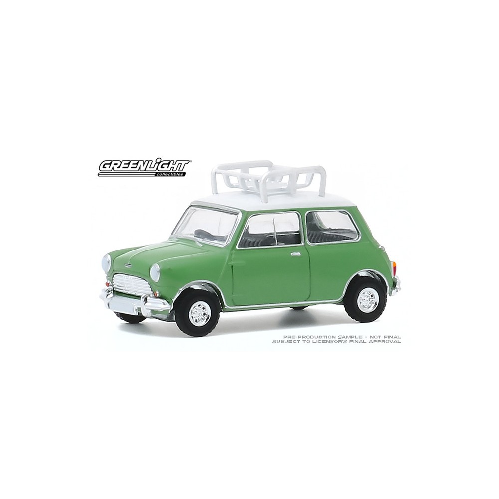 1965 AUSTIN MINI COOPER S GREEN ROOF RACK 1:64 SCALE COLLECTOR DIECAST 