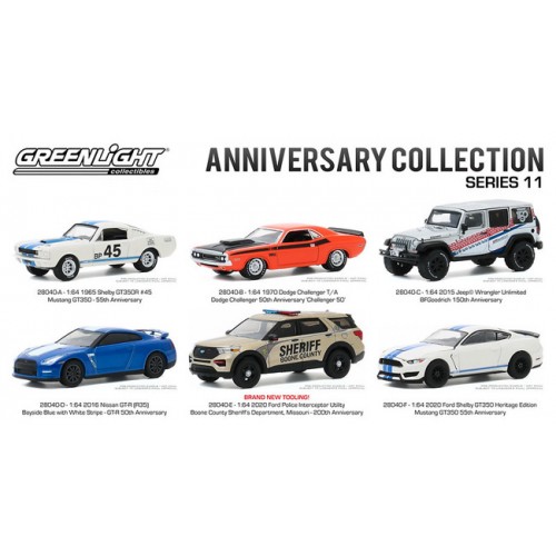 Greenlight Anniversary Collection Series 11 - Six Car Set