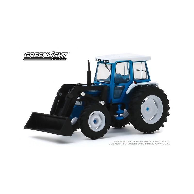 Greenlight 48010C/48-1/64 Scale Diecast Model Toy Car Blue with White 1982 Ford 5610 Tractor 