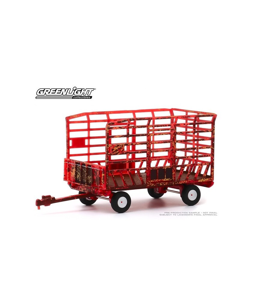 Greenlight Down on the Farm Series 4 - Bale Throw Wagon Weathered