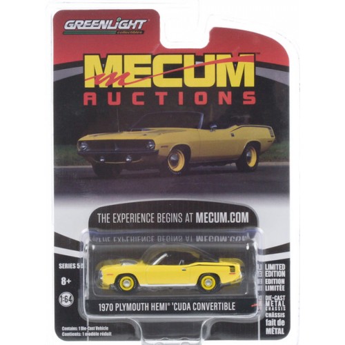 Greenlight Mecum Auctions Series 5 - 1970 Plymouth HEMI Cuda Convertible