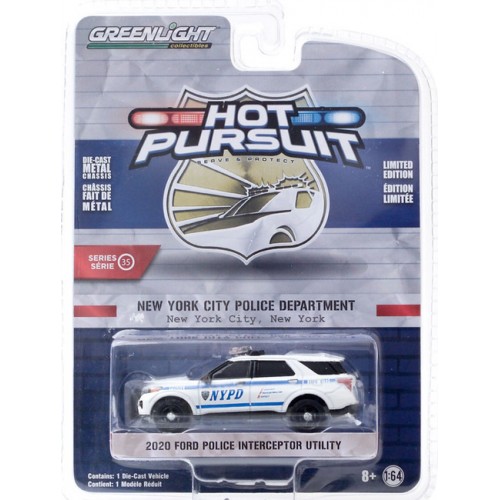 Greenlight Hot Pursuit Series 35 - 2020 Ford Police Interceptor Utility NYPD
