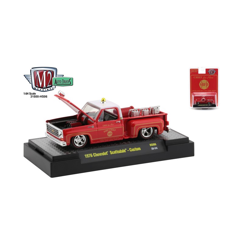 M2 Machines Hobby Exclusive HS06 1976 Chevrolet Scottsdale Fire Chief LE