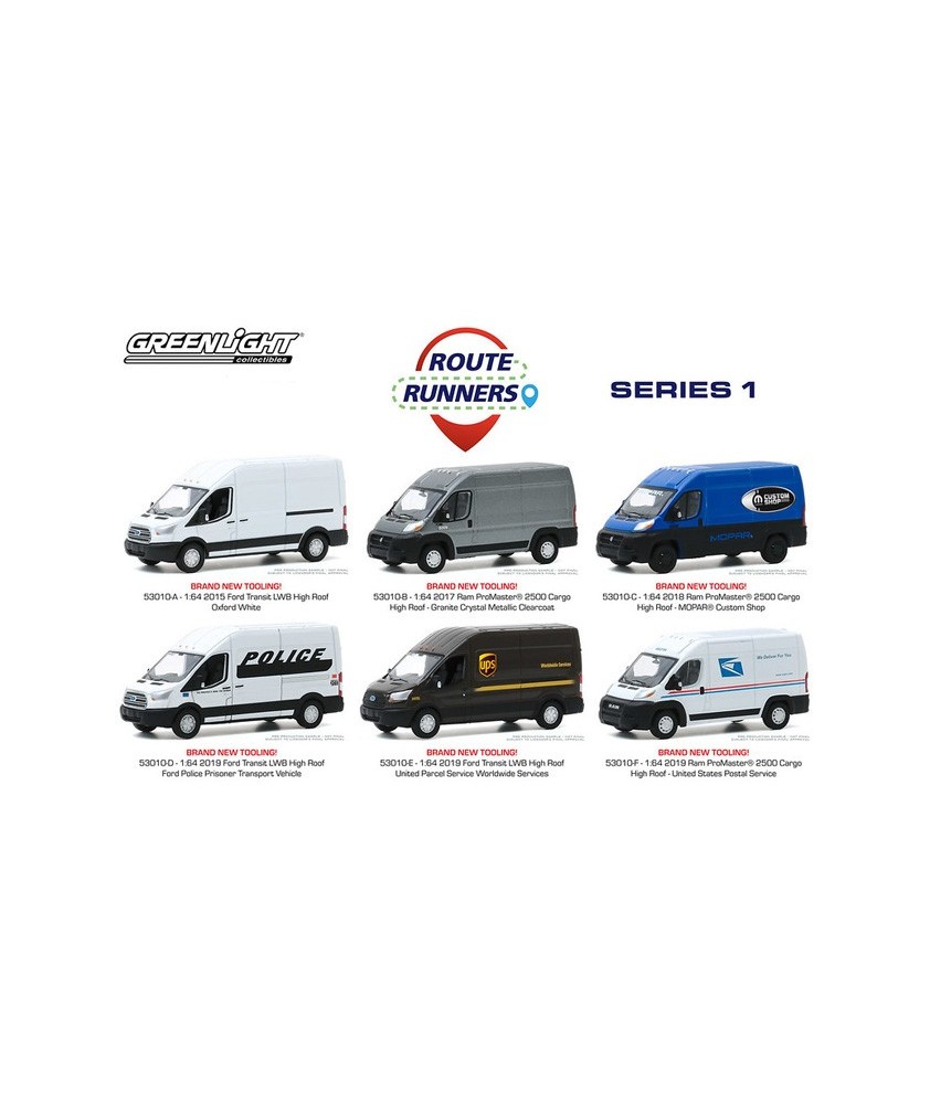 Greenlight Route Runners Series 1 - Six Truck Set