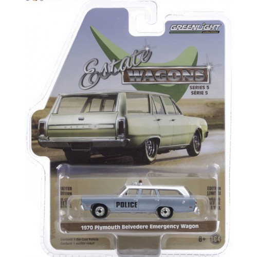 Greenlight Estate Wagons Series 5 - 1970 Plymouth Belvedere Emergency Wagon