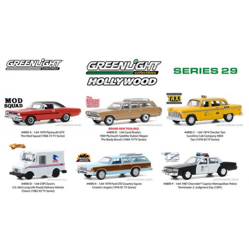 Greenlight Hollywood Series 29 - Six Car Set