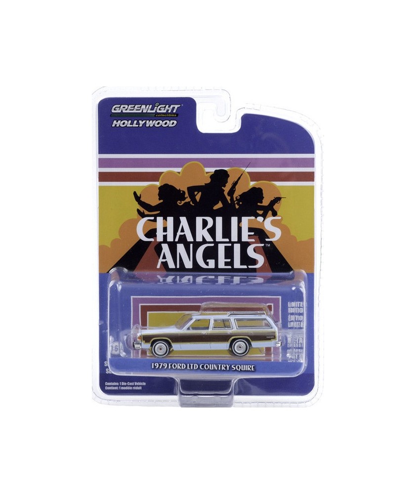 自動車 GreenLight 1/18 1979 Ford LTD C.Squire 1979 Ford LTD Country Squire Midnight Blue with Wood Grain