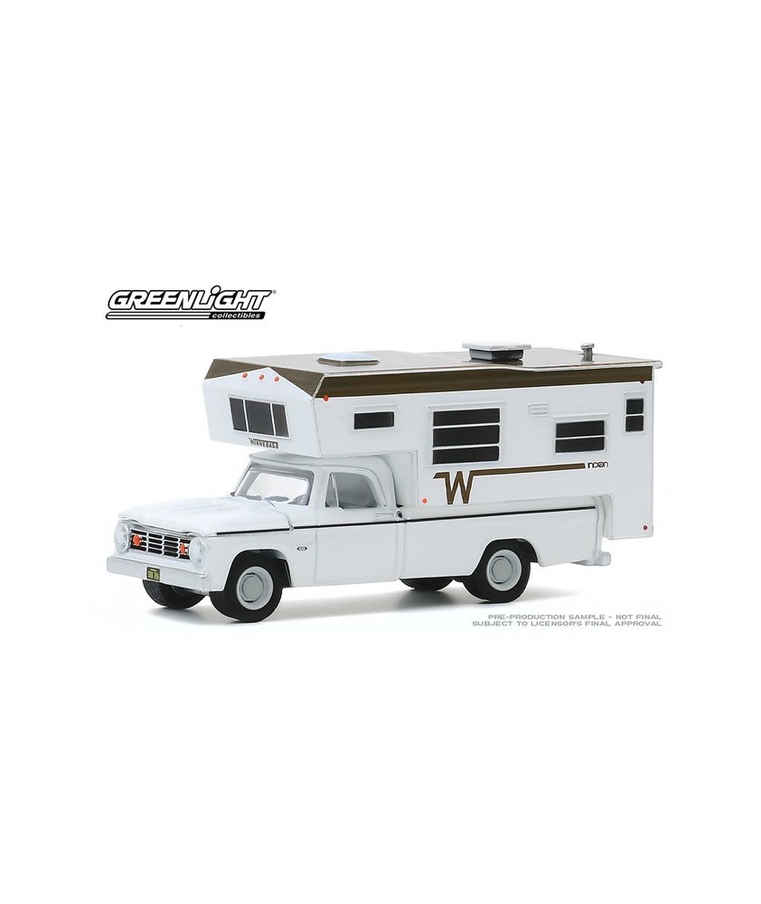 Greenlight Hobby Exclusive - 1966 Dodge D-100 with Winnebago Slide-In Camper