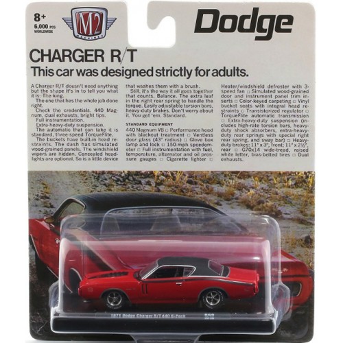 M2 Machines Drivers Release 69 -  1971 Dodge Charger R/T 440 6-Pack