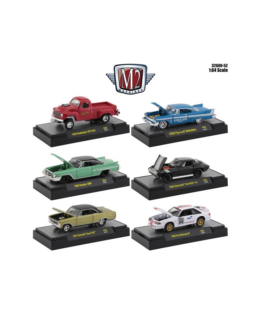 M2 Machines Auto-Meets Release 52 - Six Car Set M2 Machines Auto-Meets Release 52 - Six Car Set