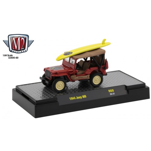 M2 Machines Auto-Thentics Release 60 - 1944 Jeep MB Maui and Sons
