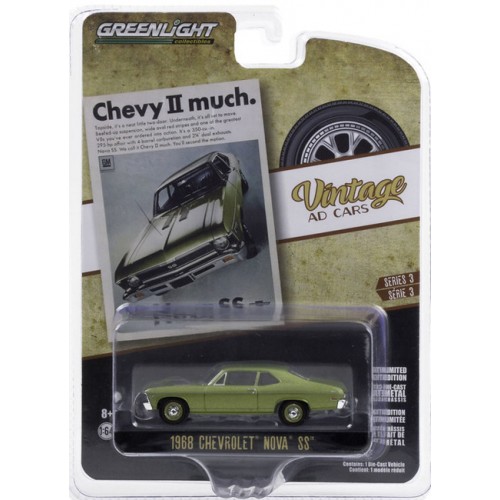 Greenlight Vintage Ad Cars Series 3 - 1968 Chevrolet Nova SS