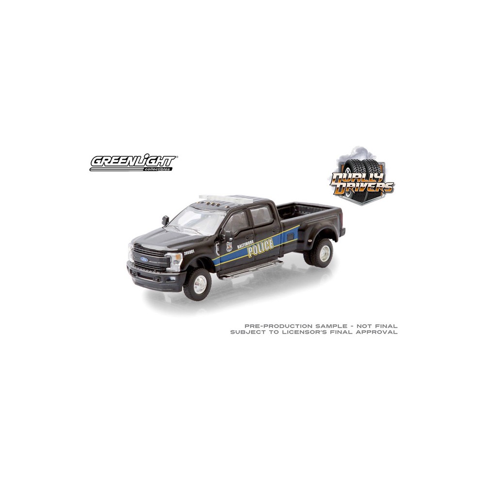 Baltimore POLICE Department* Greenlight Dually 1:64 NEU 2019 Ford F-350 Lariat 