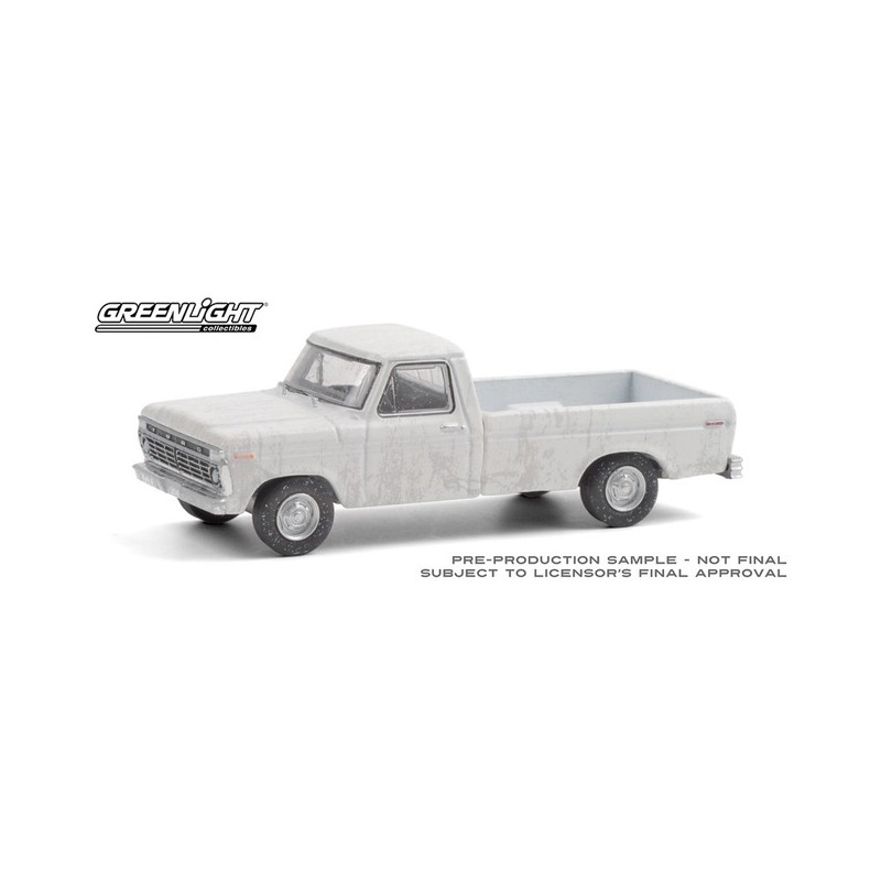 CREAM 35140 B GREENLIGHT 1973 FORD F-100 with BED COVER 1/64 METALLIC ORANGE 