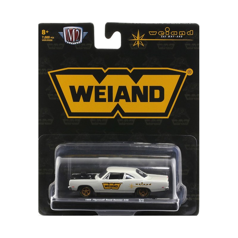 1 of 6000 M2 Machines by M2 Collectible Detroit-Muscle M2 10 Years Anniversary 1969 Plymouth Road Runner 440 6-Pack R38 17-24 Baby Yellow Details Like NO Other