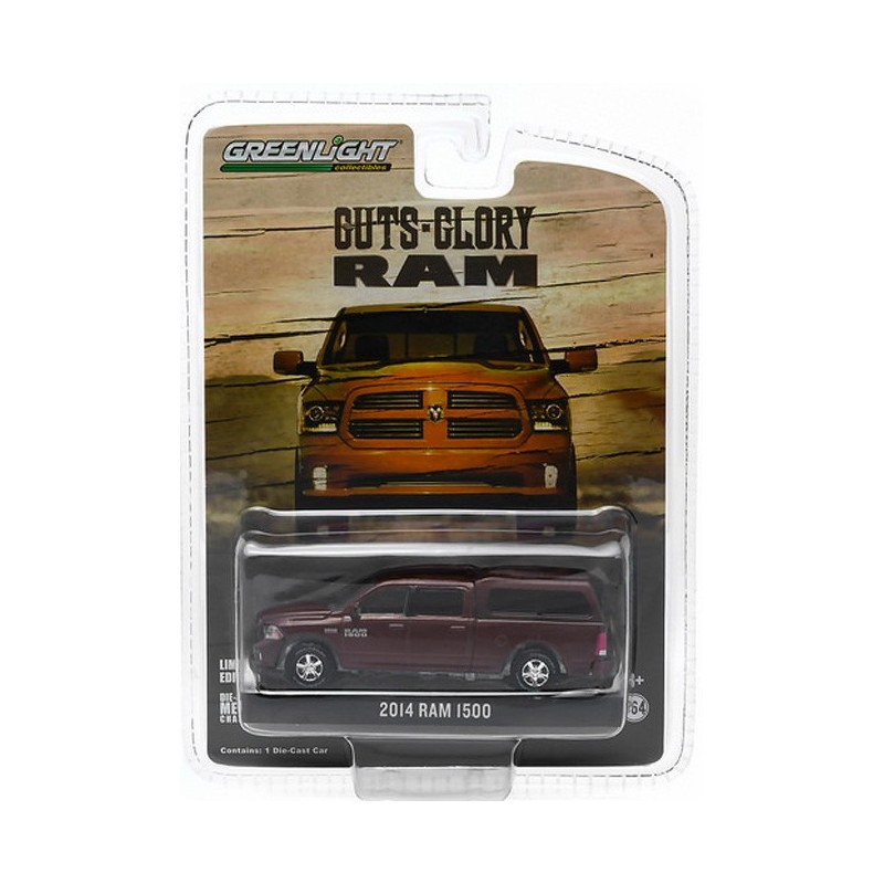 2014 Dodge Ram 1500 w/ Camper Shell Diecast Pickup Truck 1:64 Scale Model 