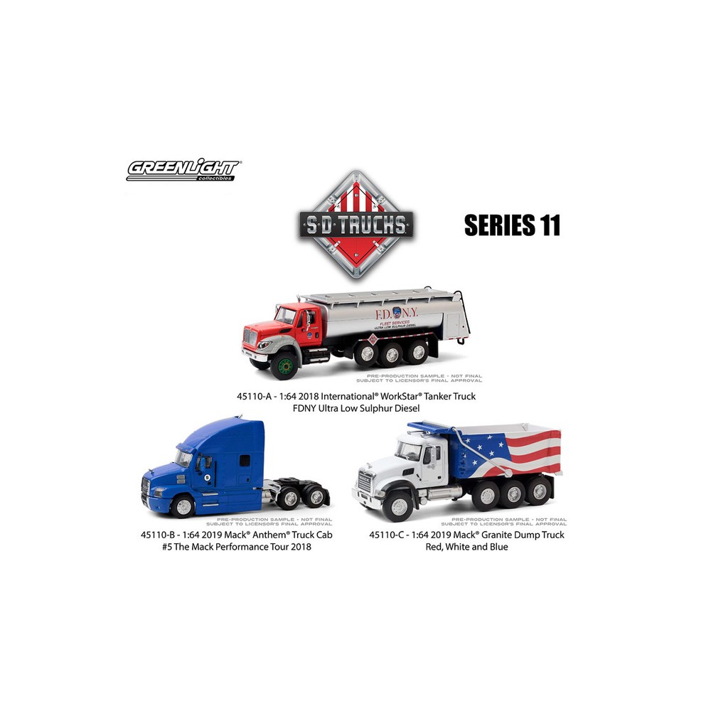 Greenlight S.D. Trucks Series 11 - SET