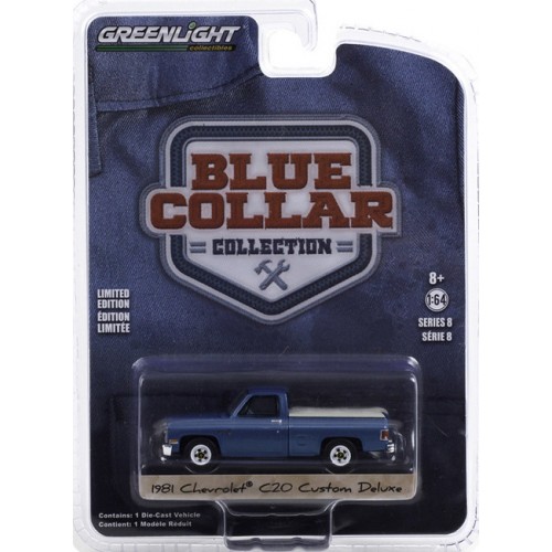 Greenlight Blue Collar Series 8 - 1981 Chevrolet Custom Deluxe 20 with Bed Cover