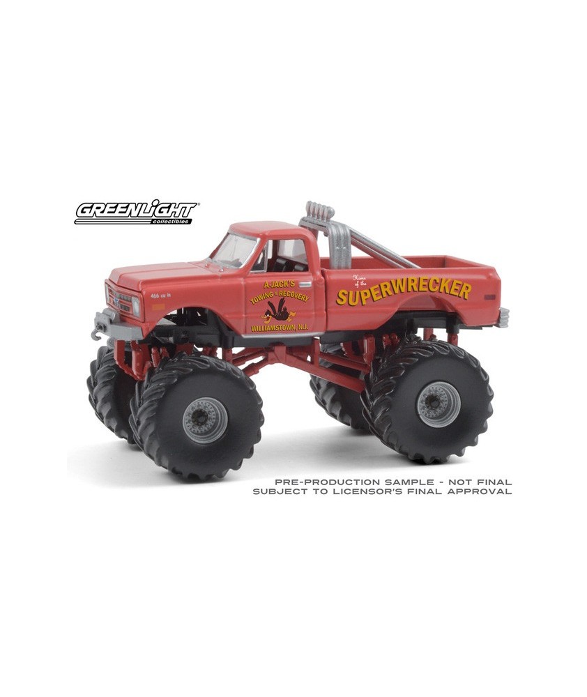 Greenlight Kings of Crunch Series 8 - 1968 Chevrolet K-10 Monster Truck Superwrecker