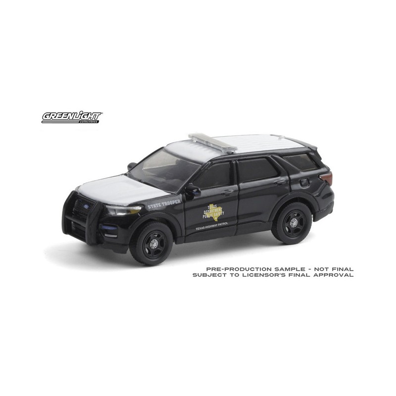 Greenlight Hot Pursuit 2020 Ford Police Utility Texas Highway Patrol   PREORDER 