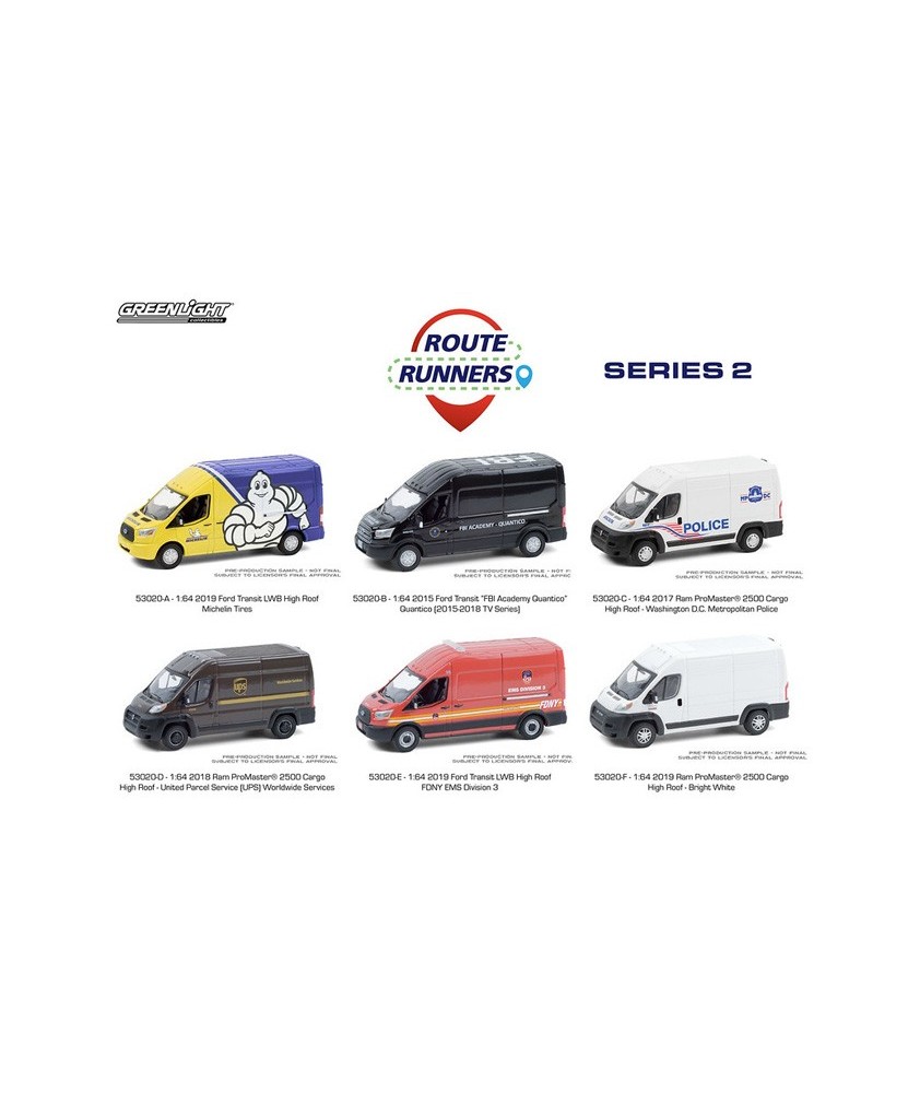 Greenlight Route Runners Series 2 - Six Truck Set