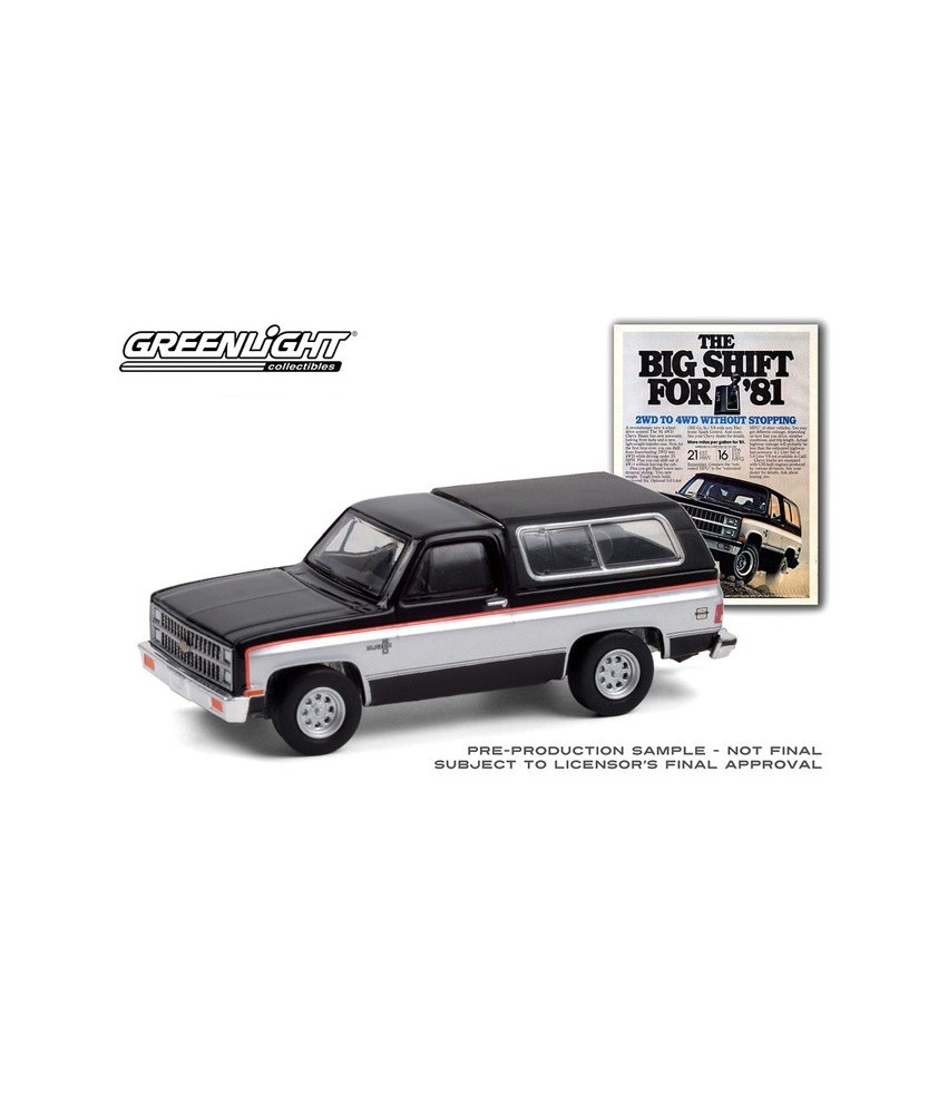 Greenlight Vintage Ad Cars Series 4 - 1981 Chevrolet K5 Blazer