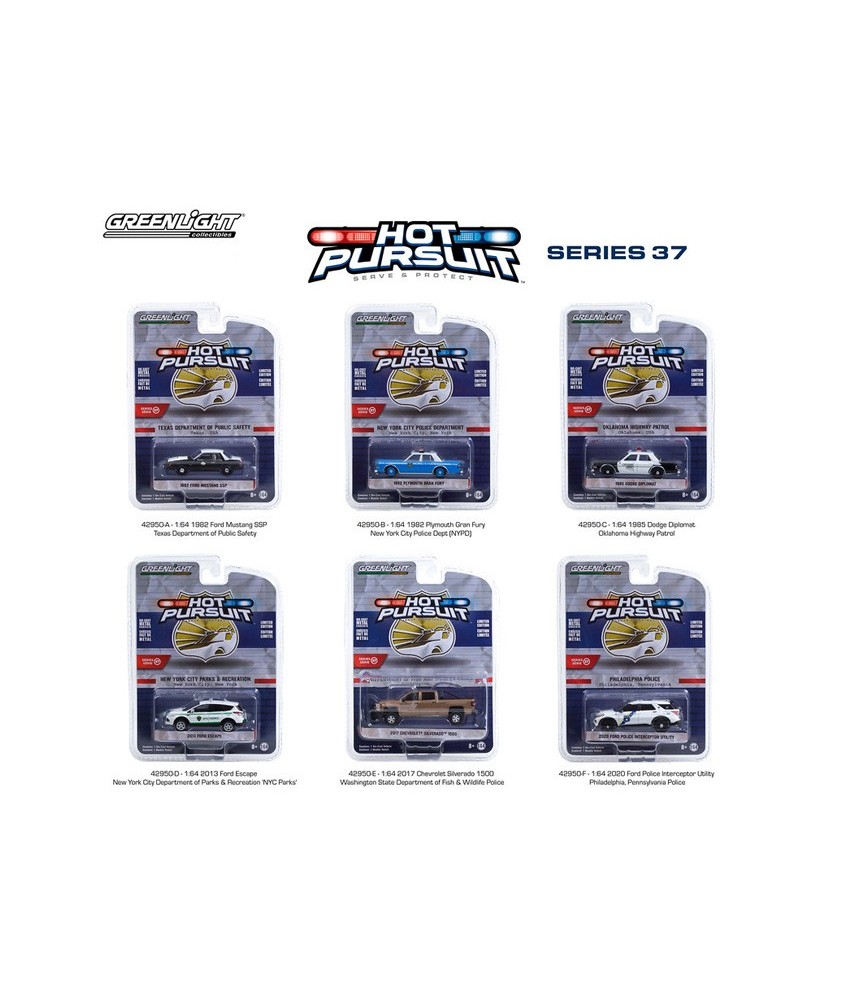 Greenlight Hot Pursuit Series 37 - Six Car Set