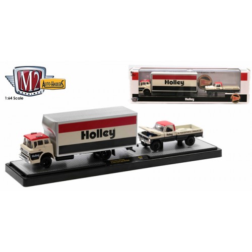 M2 Machines Auto-Haulers Release 43 - 1966 Ford C-950 with 1972 Ford F-250 Explorer 4x4