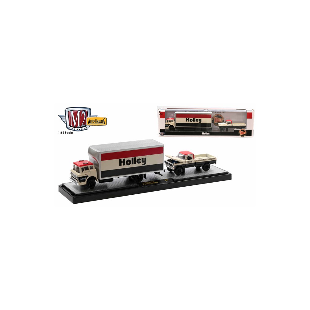 M2 Machines Auto-Haulers Release 43 - 1966 Ford C-950 with 1972 Ford F-250 Explorer 4x4