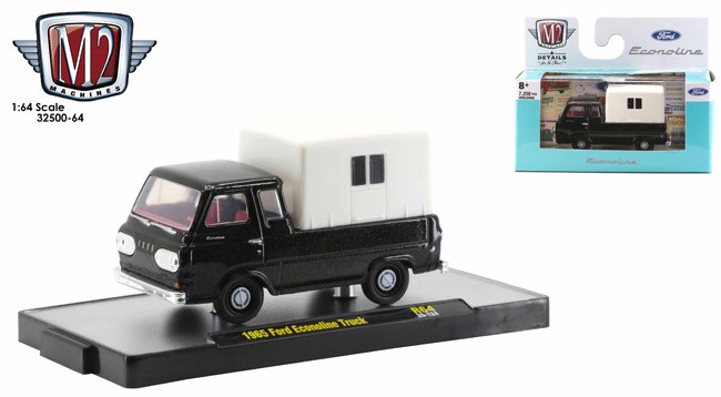M2 Machines by M2 Collectible Shop-Trucks 1965 Ford Econoline Delivery Van 1:64 Scale WMTS02 15-46 Blue/White Details Like NO Other! 